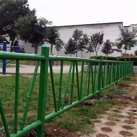 奥焱 街道绿化仿真竹护栏 庭院隔离保护墙仿竹护栏 量大价优