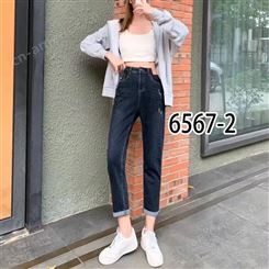 郑州今年流行的牛仔裤沧州明珠2022年直筒女装牛仔短裤
