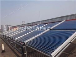 上海崇明服装厂36组太阳能热水工程投放使用中 江苏卓奥太阳能热水系统