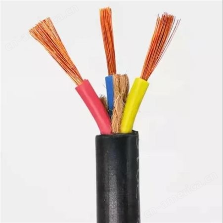 弘泰线缆有限公司 一枝秀 橡胶电缆铜芯软电缆室外工程用电线电缆YC3*10+2