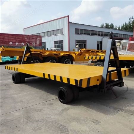 迈腾生产 15吨叉车牵引运输平板拖车 大吨位载重定做生产