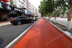 深圳红色沥青路面石料 红色沥青混凝土碾压