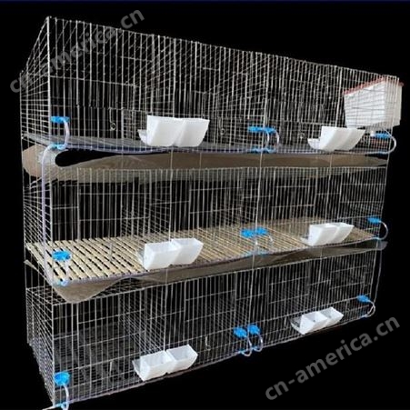 加粗12位24位商品兔子笼大型养殖场子母笼种兔笼子成年兔舍养殖笼