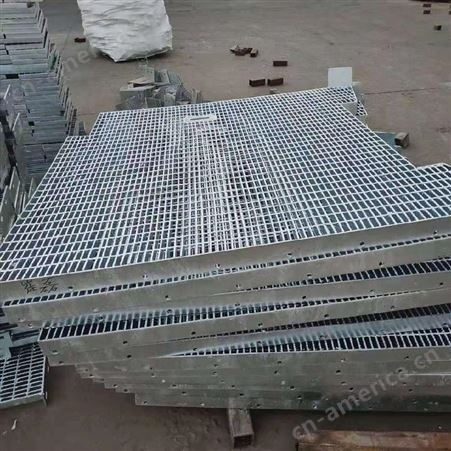电厂平台 踏步板钢格栅定做厂家 停车场排水钢盖板 金属格栅板