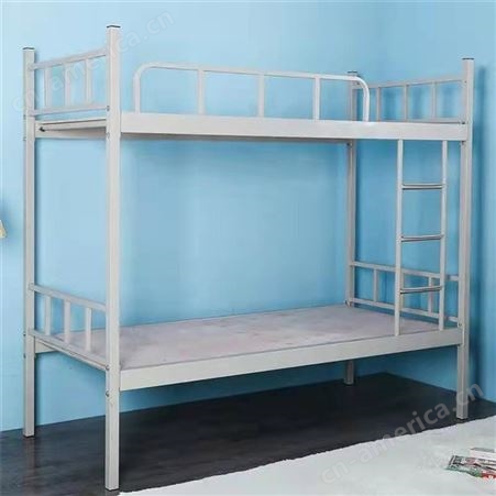 上下铺铁床双人铁艺床  学生公寓床  员工宿舍双层床  工地高低床