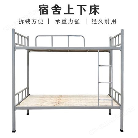 学生专用高低床 学校寝室床 员工宿舍床厂家定制 青岛世景家具