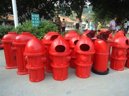 玻璃钢垃圾桶户外厂家环卫消防垃圾桶消防主题公园