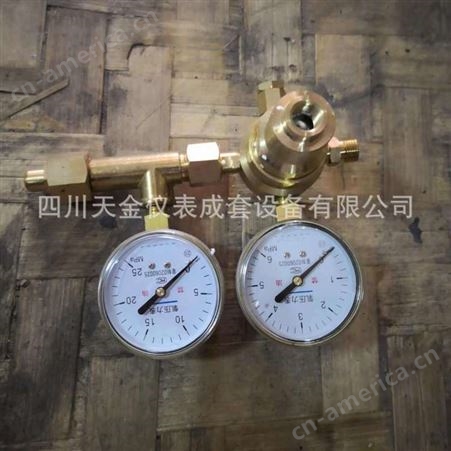 氧气减压器YQY-370 0-6MPA 0-25MPA全铜减压阀减压器