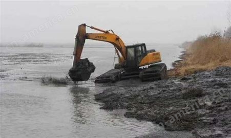 水上漂挖掘机出租 新疆水上挖机出租厂商