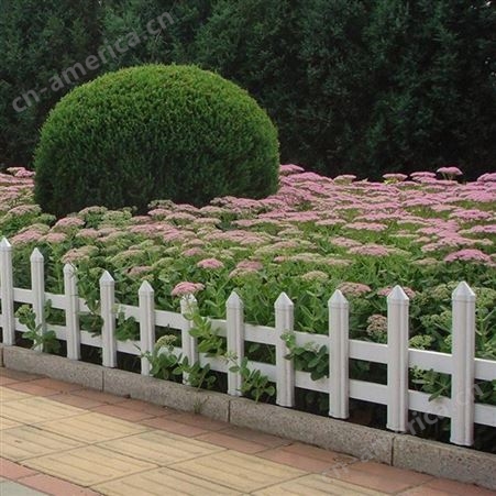 绿化带草坪围栏别墅花园围栏pvc耐腐蚀园艺护栏可定制草坪围栏
