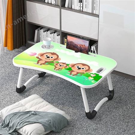 床上书桌 折叠电脑桌 多功能懒人折叠书桌儿童学习小桌子厂家供应