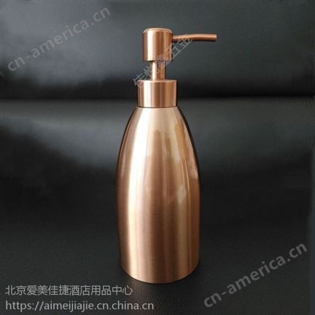 佳悦鑫型玫瑰金皂液瓶洗手液瓶容量450ml型号jyx-z04不锈钢材质