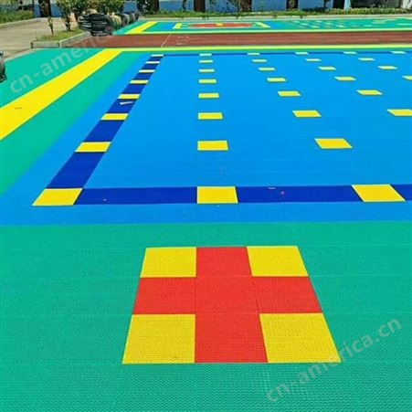 珠海幼儿园悬浮地板安装 防滑透水拼装地板 图案可定制