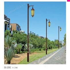 铝材LED现代简约庭院灯 劲辉照明小区园林景观庭院路灯