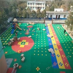 奥旺 户外幼儿园悬浮地板 拼装塑料地板制定厂家